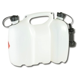 [208.995] Bidon double PRO natur/blanc, 3+6 litres, 36 x 30 x 17 cm