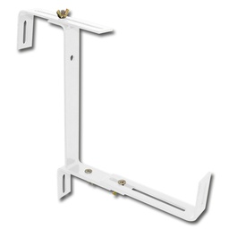 [232.110.1] Blumenkastenhalter mit Abstützwinkel weiss