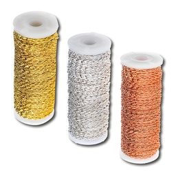 [253.300] Bouilloneffektdraht gold, 100 g, 0.30 mm