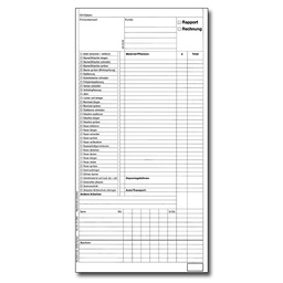 [011.200] Bloc RAPPORT/FACTURE 297x160 mm, en allemand