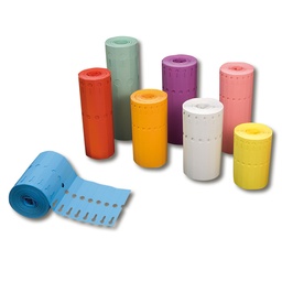 [400.021.4] Schlaufenetiketten 200 my blau 200 x 13 mm, Rolle à 1'000 Stück