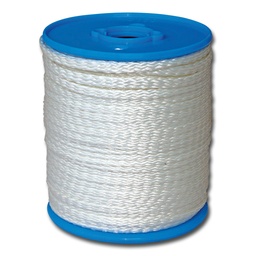 [136.310] Nylonschnur weiss flach 8 mm Ø, 100 m